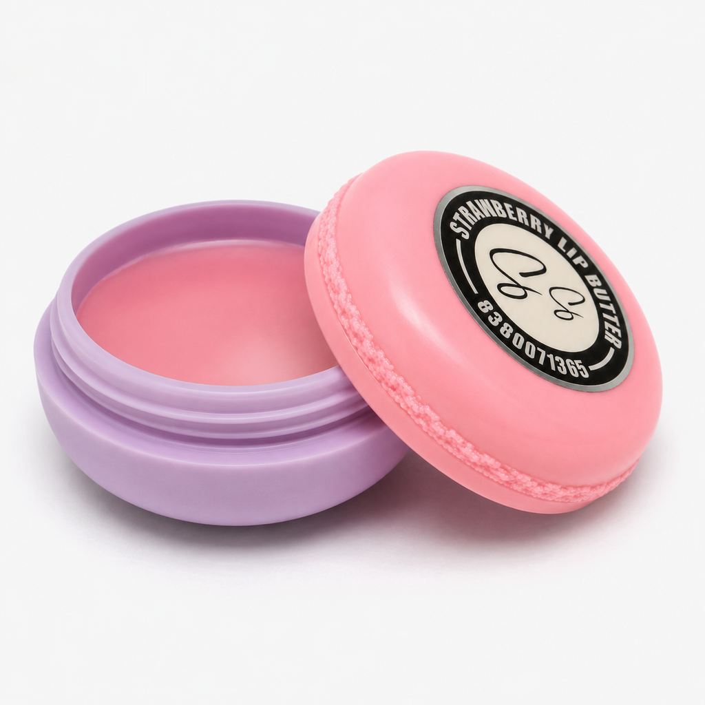 Macaroon Lip Butters, angle view